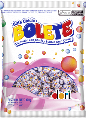 Bala Bolete Tutti Frutti 400g
