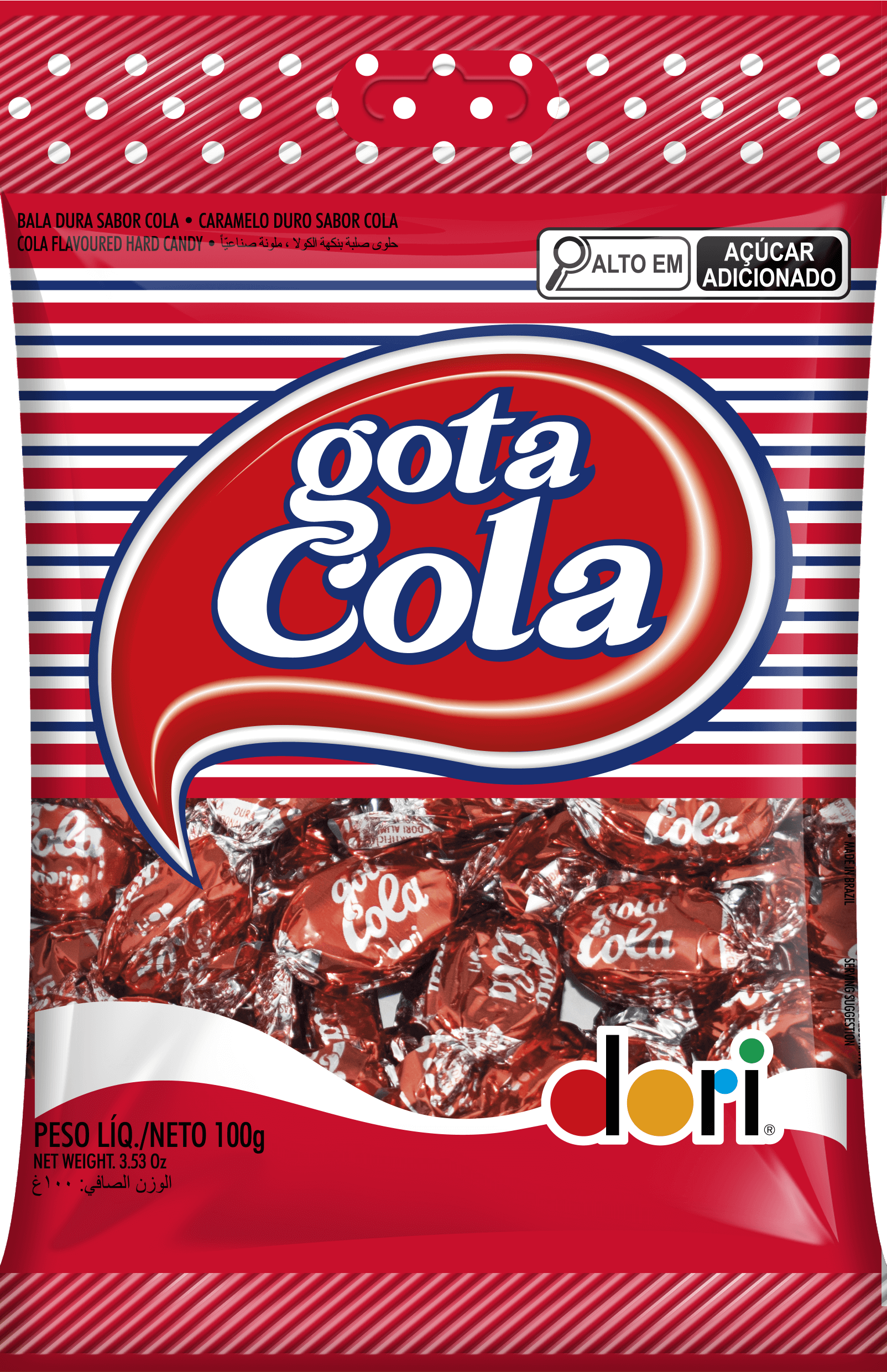 Bala Gota Cola 100g 1 Bala Gota Cola 100g