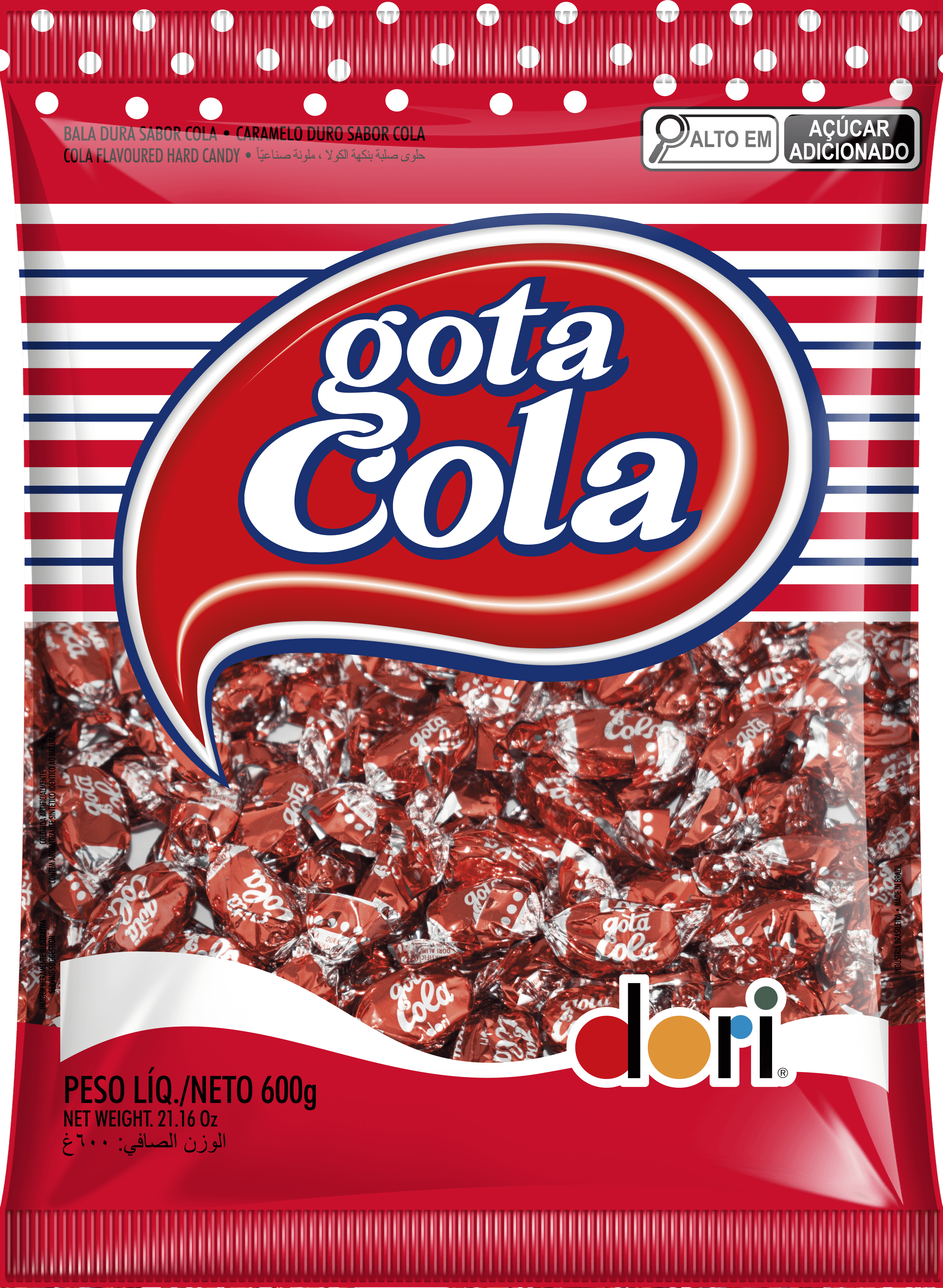 Bala Gota Cola 600g 1 Bala Gota Cola 600g