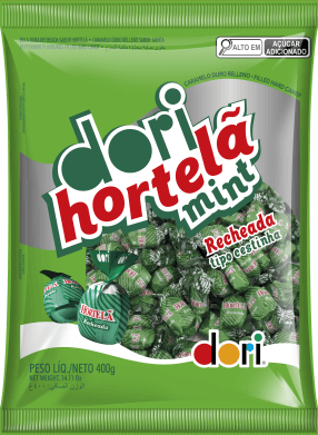 Bala Hortelã Mint Recheada 400g