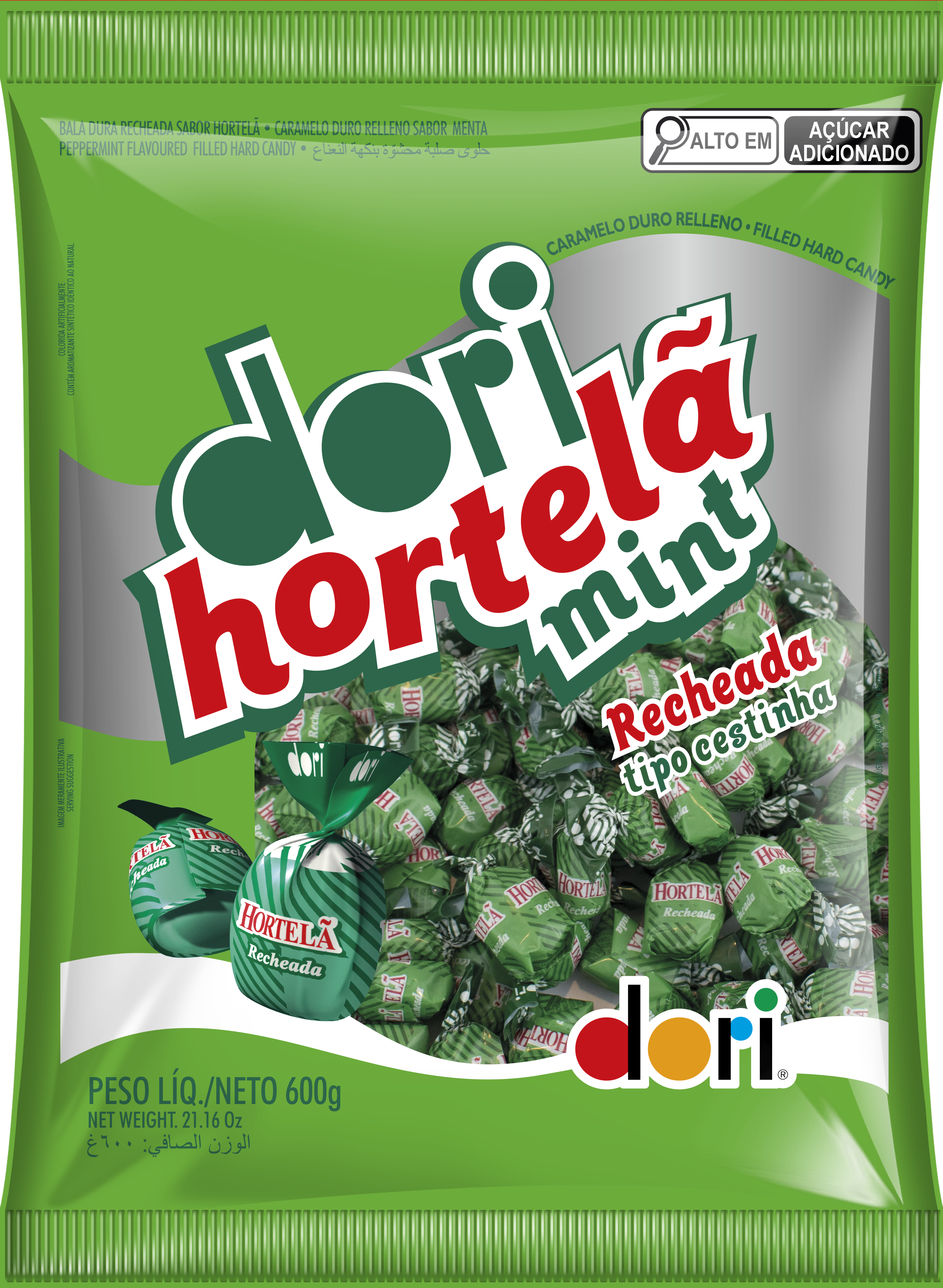 Bala Hortelã Mint Recheada 600g 1 Bala Hortelã Mint Recheada 600g