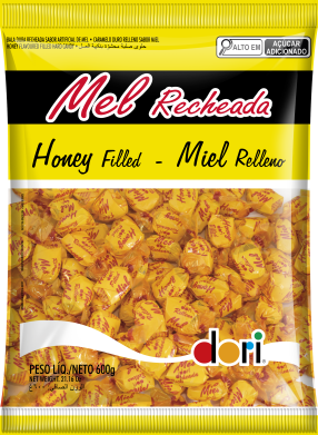 Bala Mel Recheada 600g