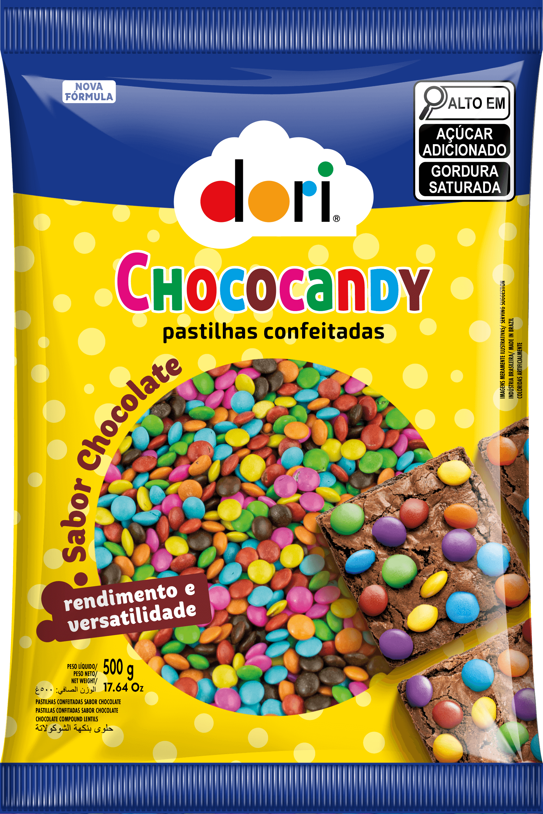 Chococandy Pastilha Confeitada Colorida 500g 1 Chococandy Pastilha Confeitada Colorida 500g