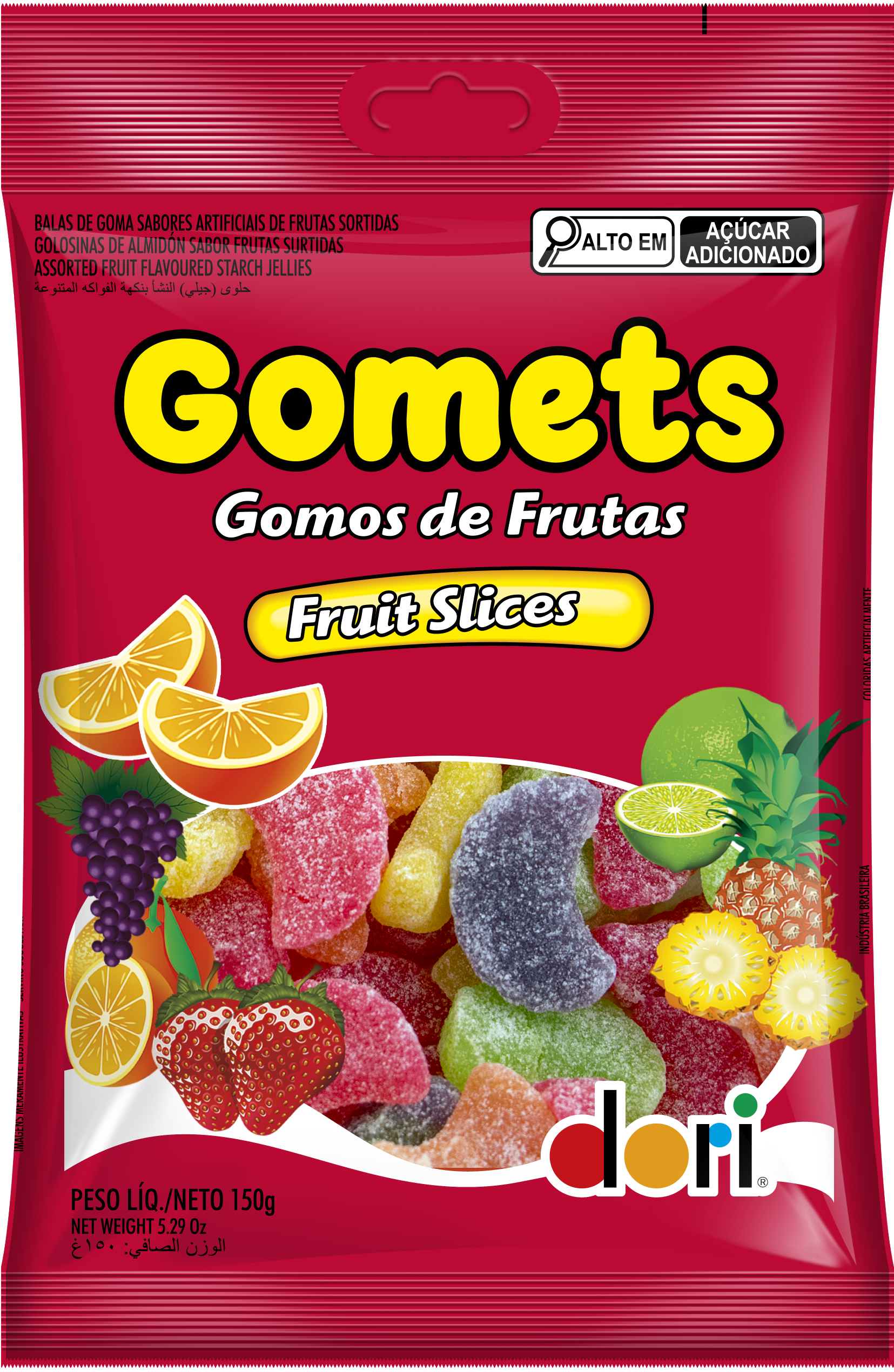 Goma Gomos de Frutas 150g 1 Goma Gomos de Frutas 150g