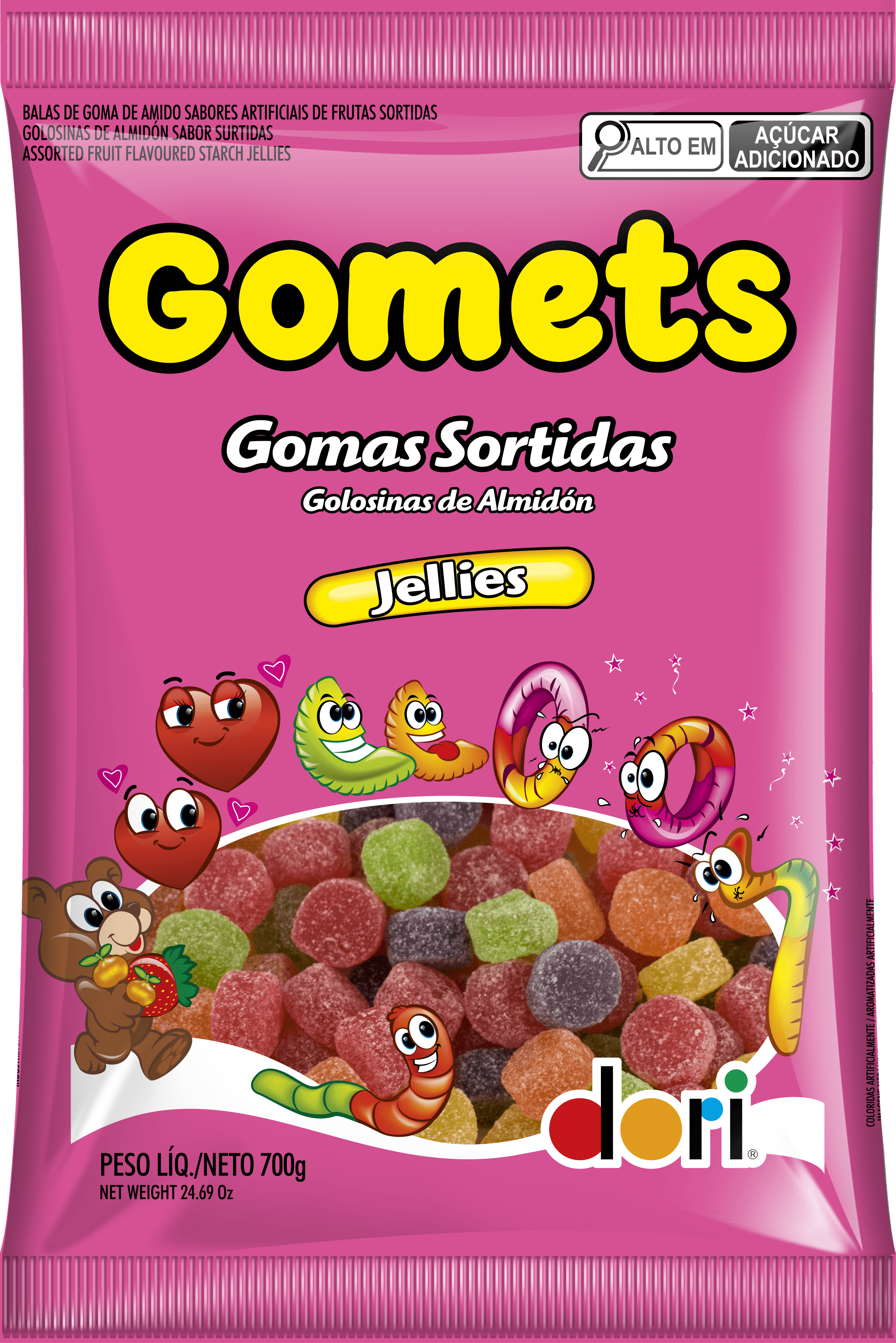 Goma Americana Frutas 700g 1 Goma Americana Frutas 700g