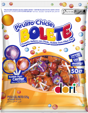 Pirulito Bolete Sabores Sortidos 525g