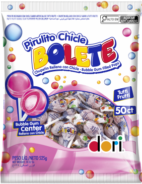 Pirulito Bolete Tutti Frutti 525g