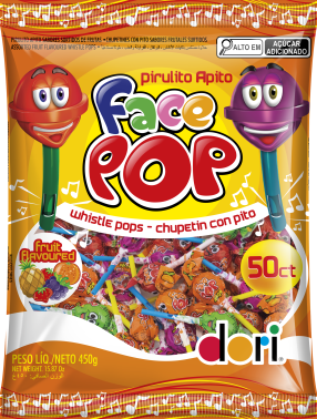 Pirulito Facepop 450g