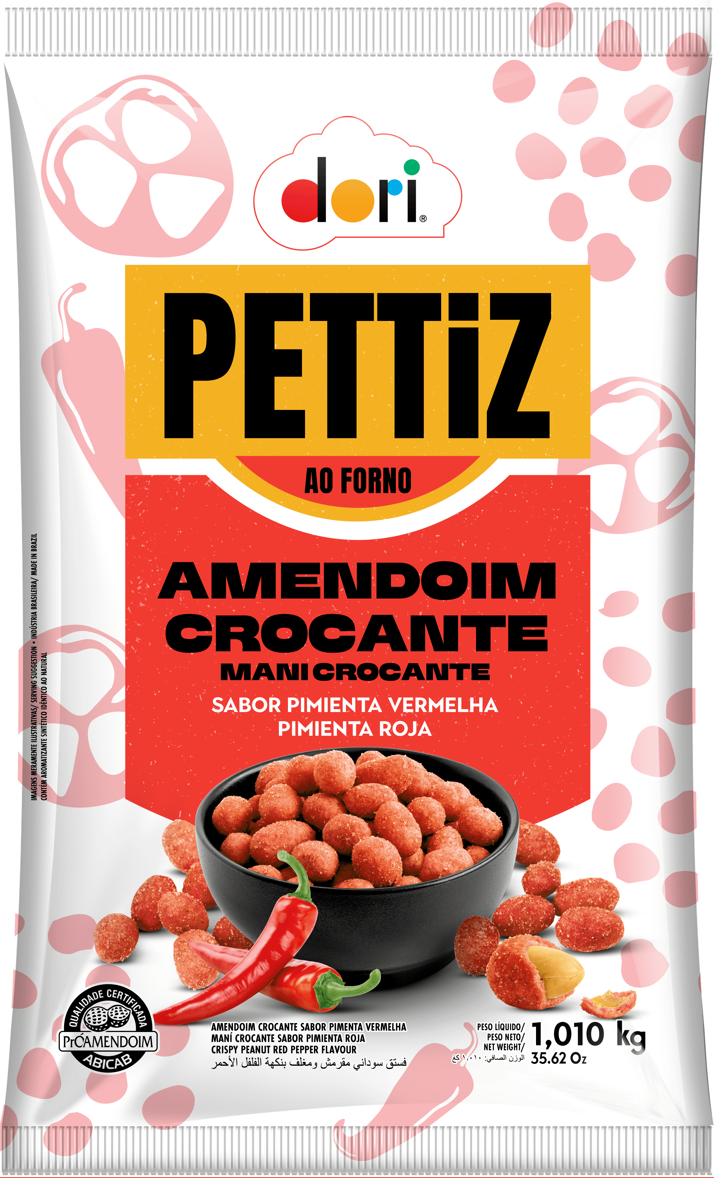 Pettiz Amendoim Crocante Pimenta 1,010kg 1 Pettiz Amendoim Crocante Pimenta 1,010kg