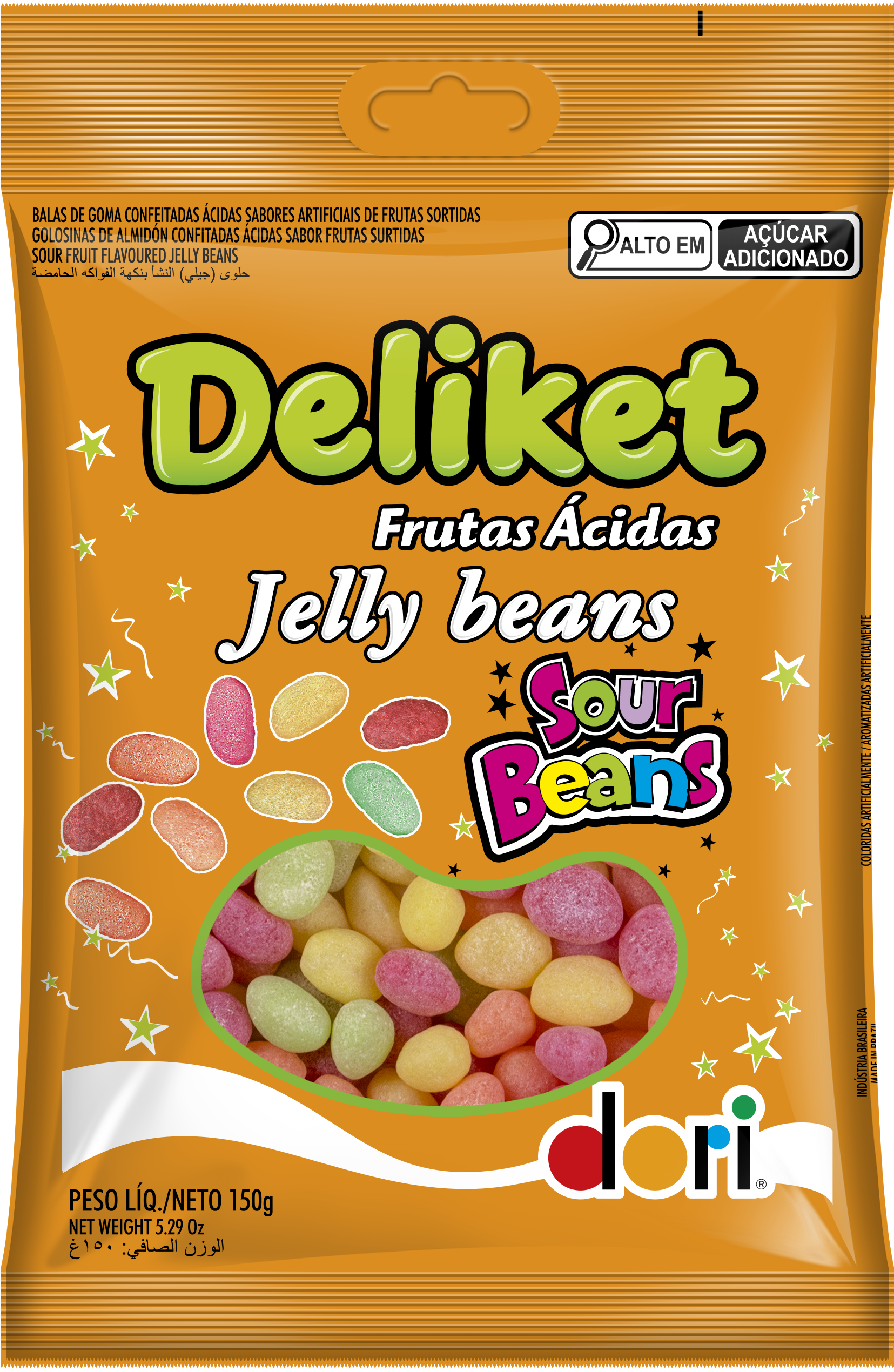 Deliket Ácido Confeitado 150g 1 Deliket Ácido Confeitado 150g