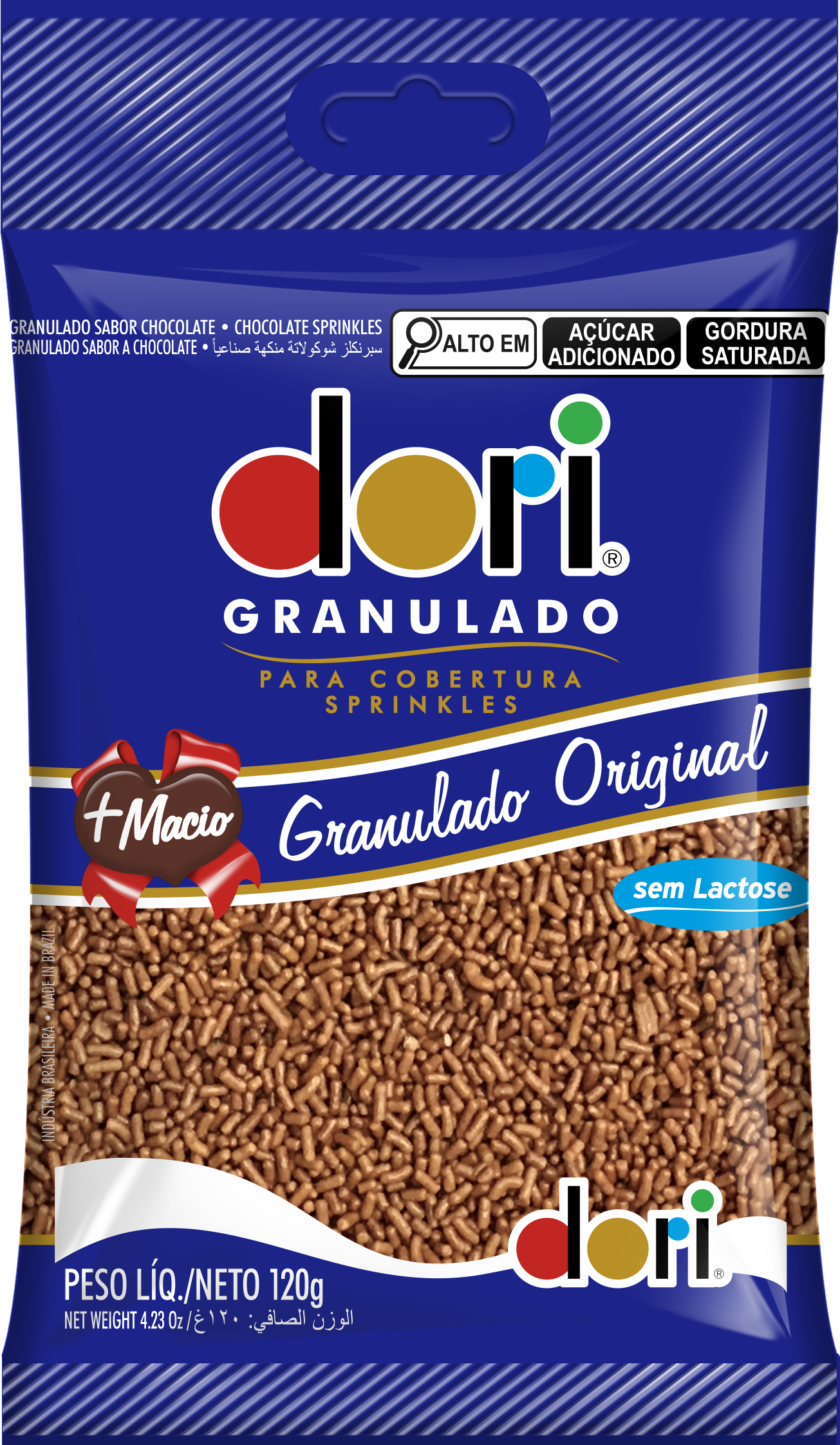 Dori Granulado Chocolate 120g 1 Dori Granulado Chocolate 120g