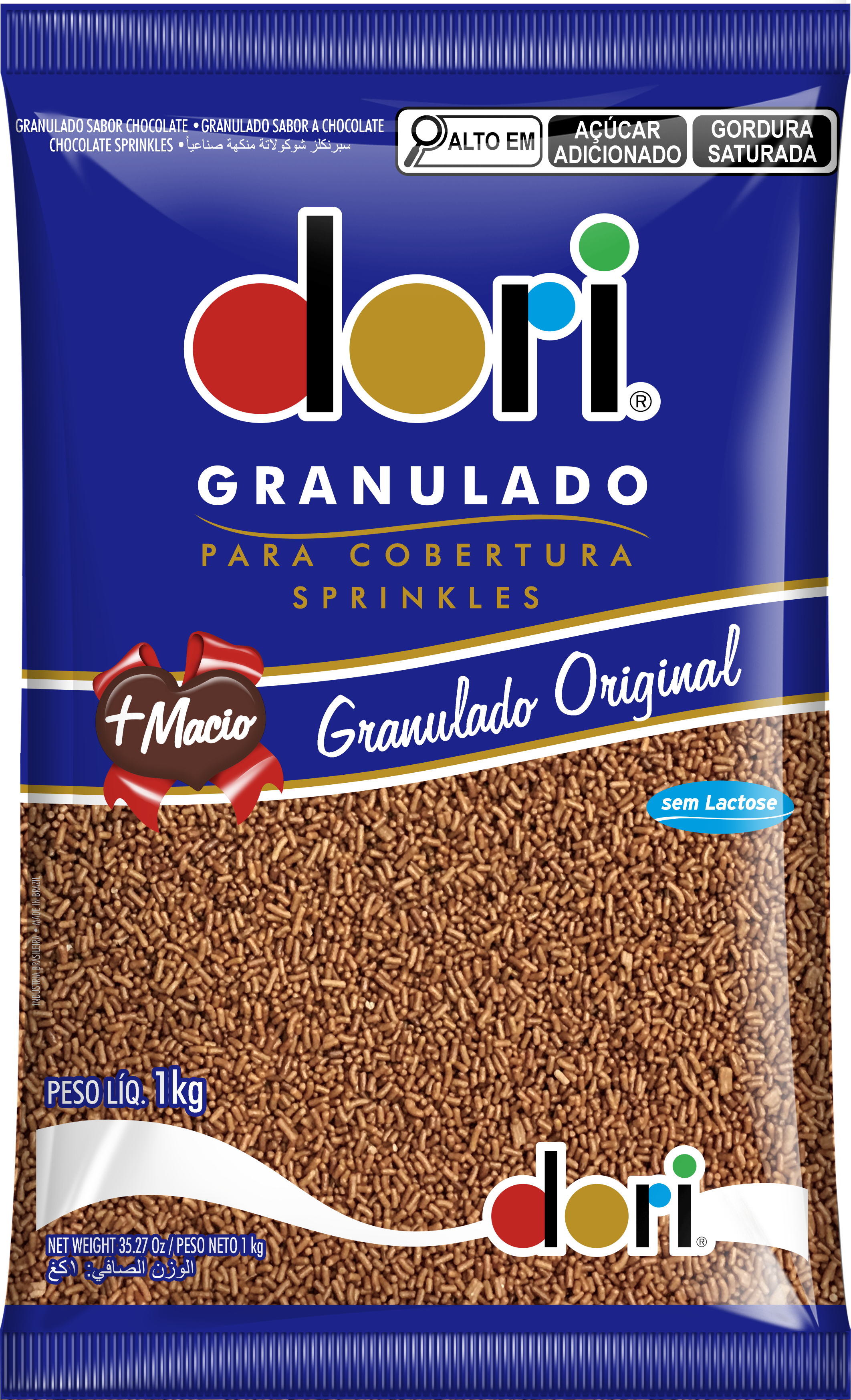 Dori Granulado Chocolate 1kg 1 Dori Granulado Chocolate 1kg