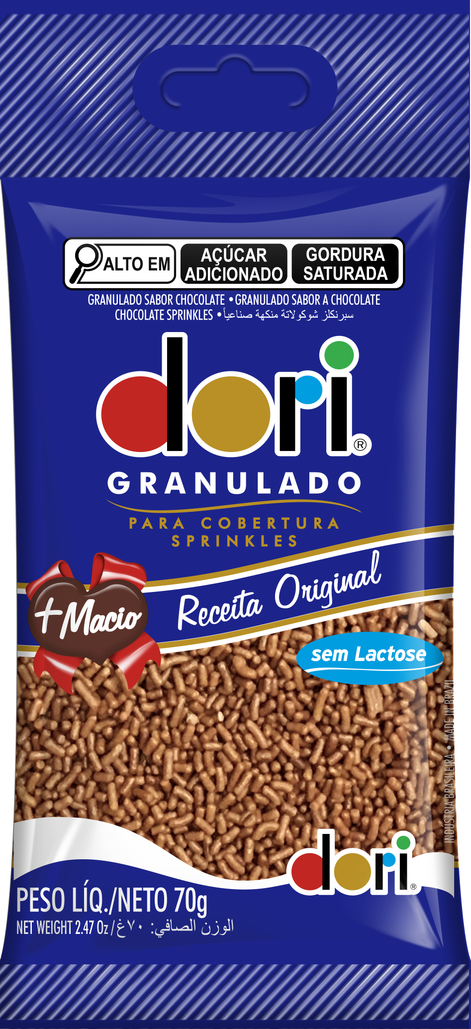 Dori Granulado Chocolate 70g 1 Dori Granulado Chocolate 70g