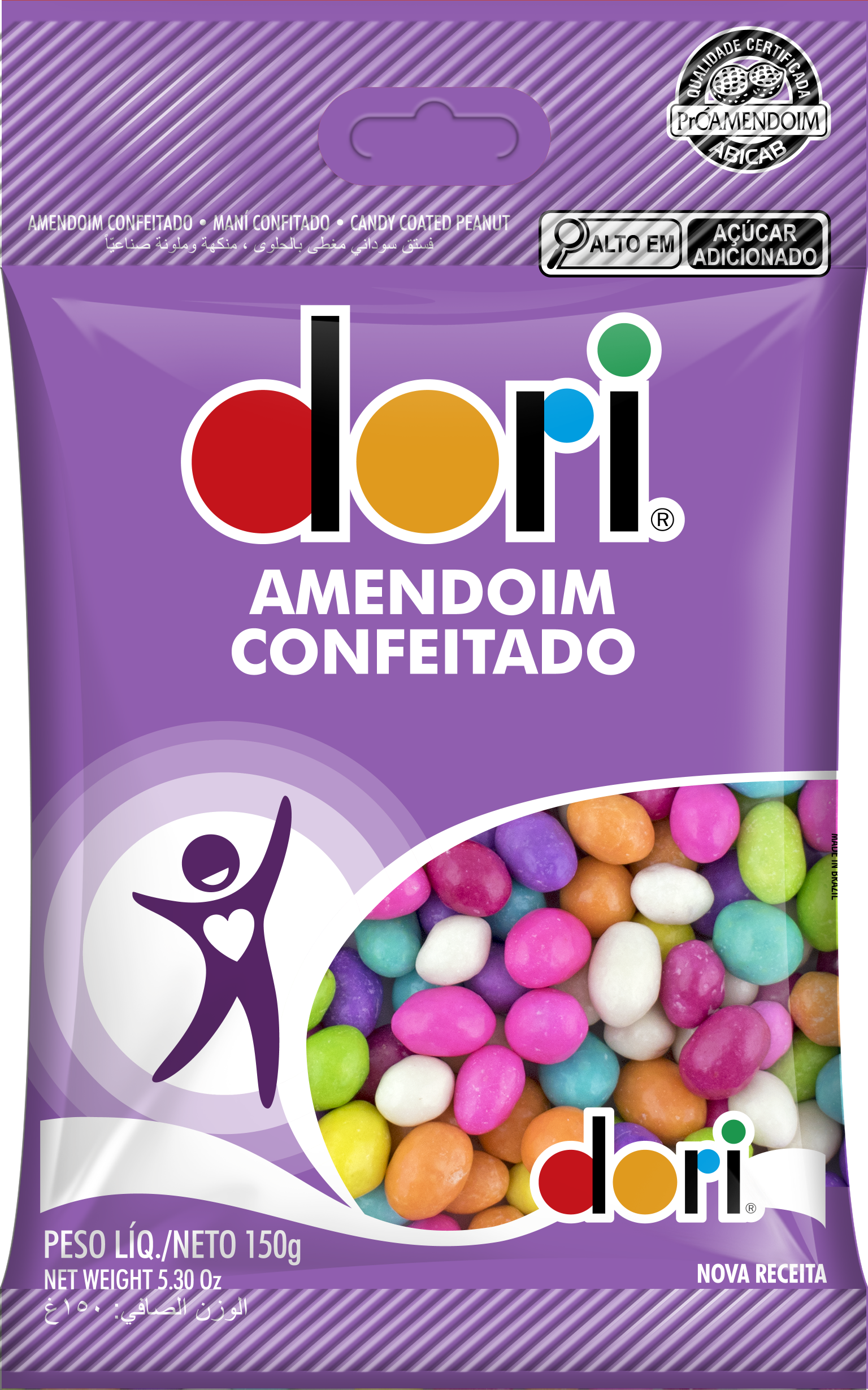 Amendoim Dori Confeitado 150g 1 Amendoim Dori Confeitado 150g
