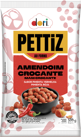 Pettiz Amendoim Crocante Pimenta 500g