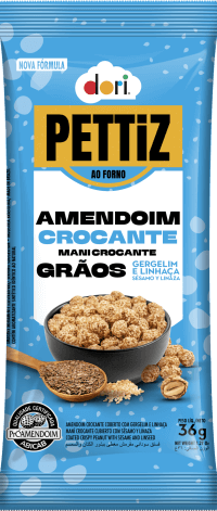 Pettiz Amendoim Crocante Gergelim e Linhaça 36g