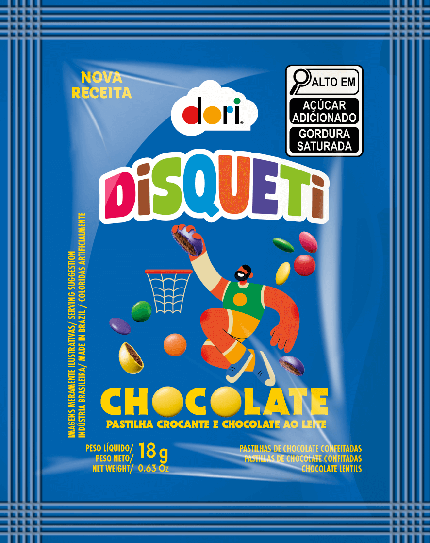 Disqueti Chocolate ao Leite 18g 1 Disqueti Chocolate ao Leite 18g