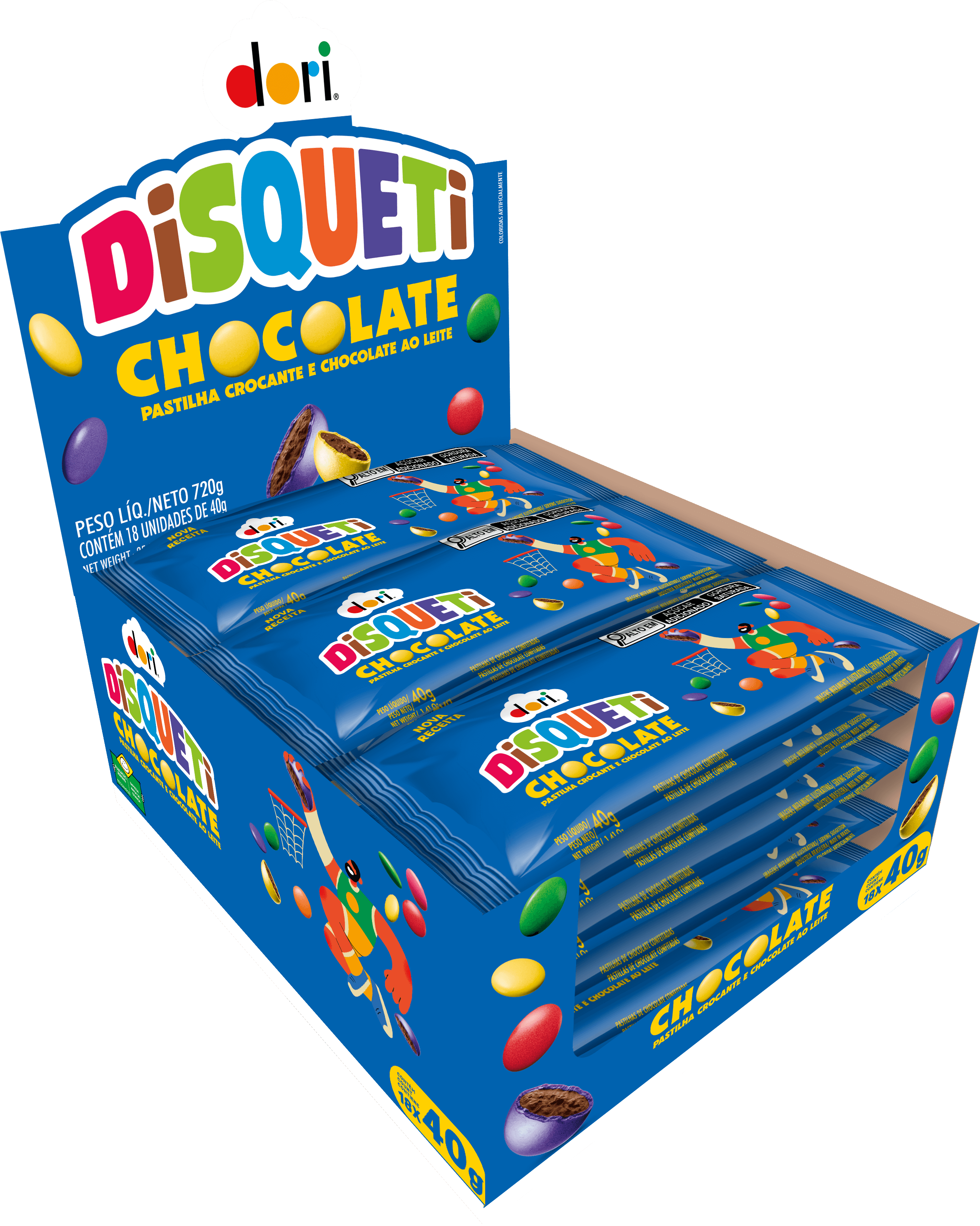 Disqueti Chocolate ao Leite 40g 2 Disqueti Chocolate ao Leite 40g - Imagem 2