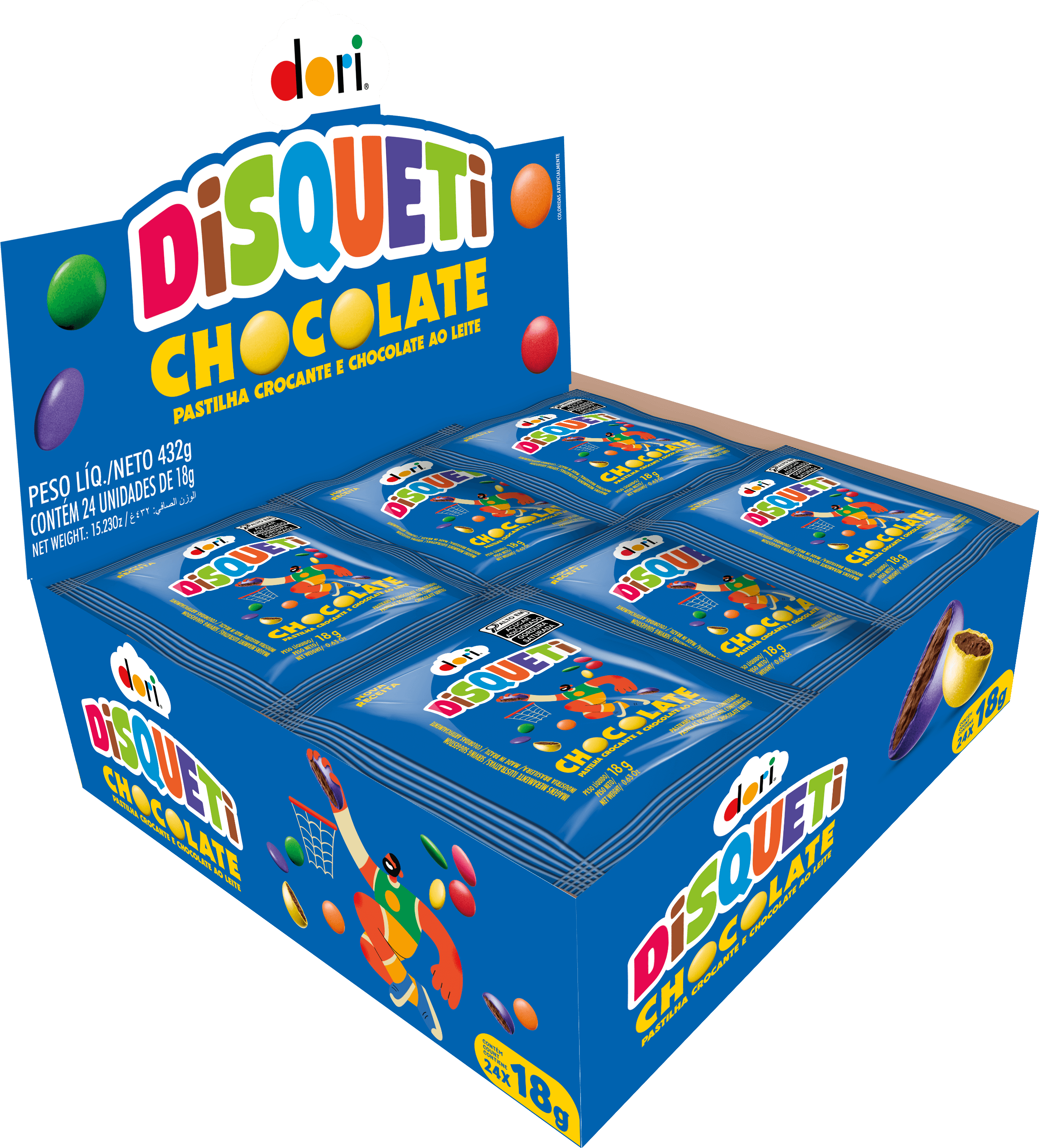Disqueti Chocolate ao Leite 18g 2 Disqueti Chocolate ao Leite 18g - Imagem 2