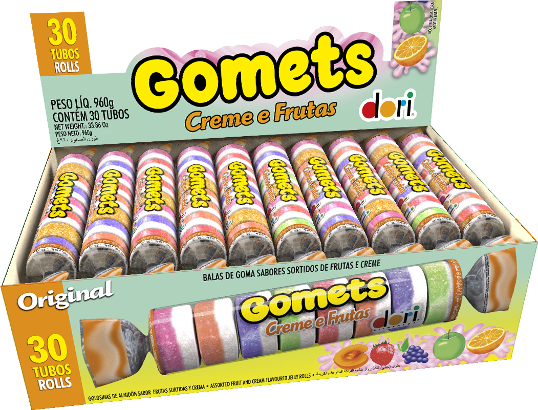 Goma Tubo Creme Frutas 32g 3 Goma Tubo Creme Frutas 32g - Imagem 3