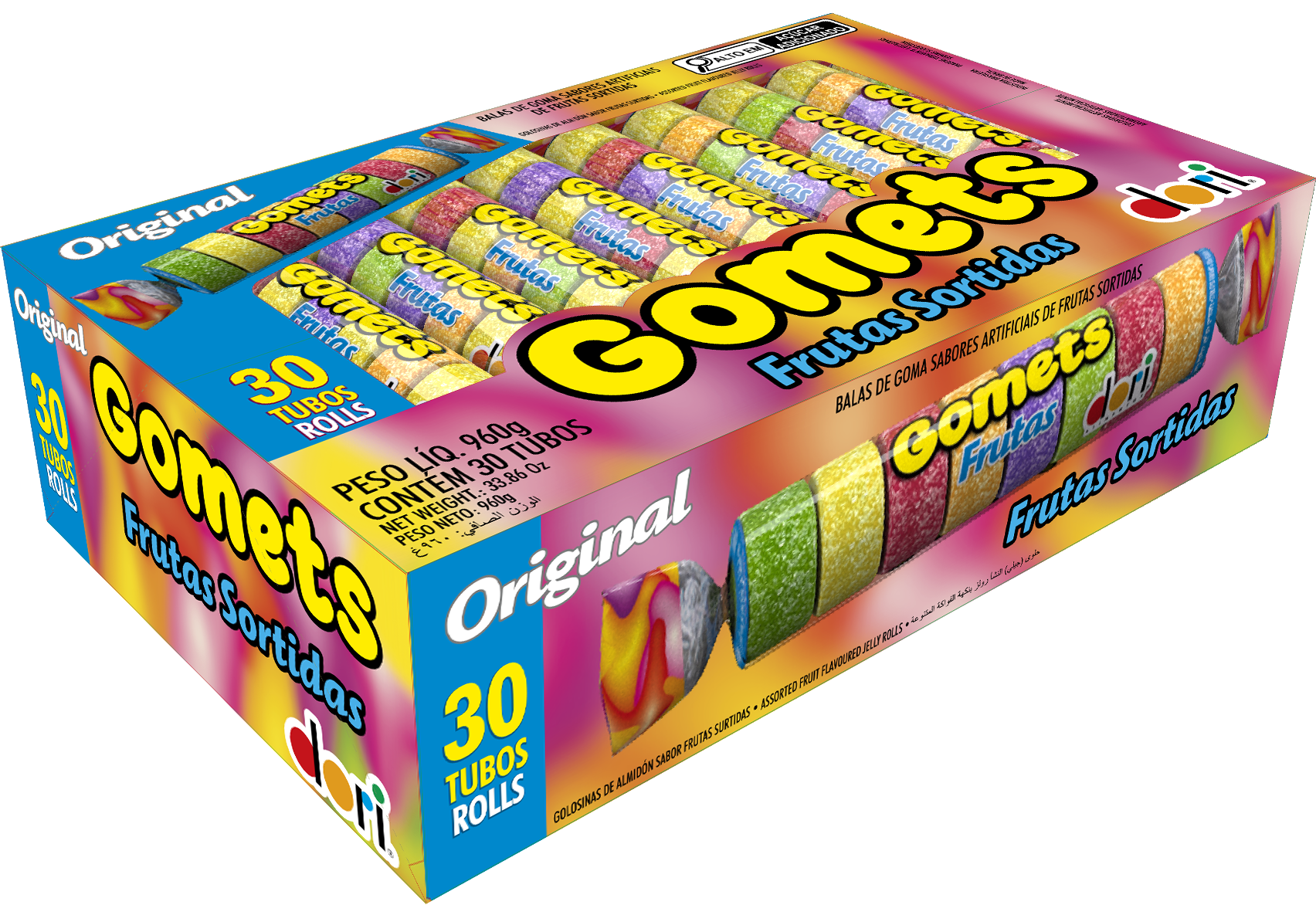 Goma Tubo Frutas 32g 3 Goma Tubo Frutas 32g - Imagem 3