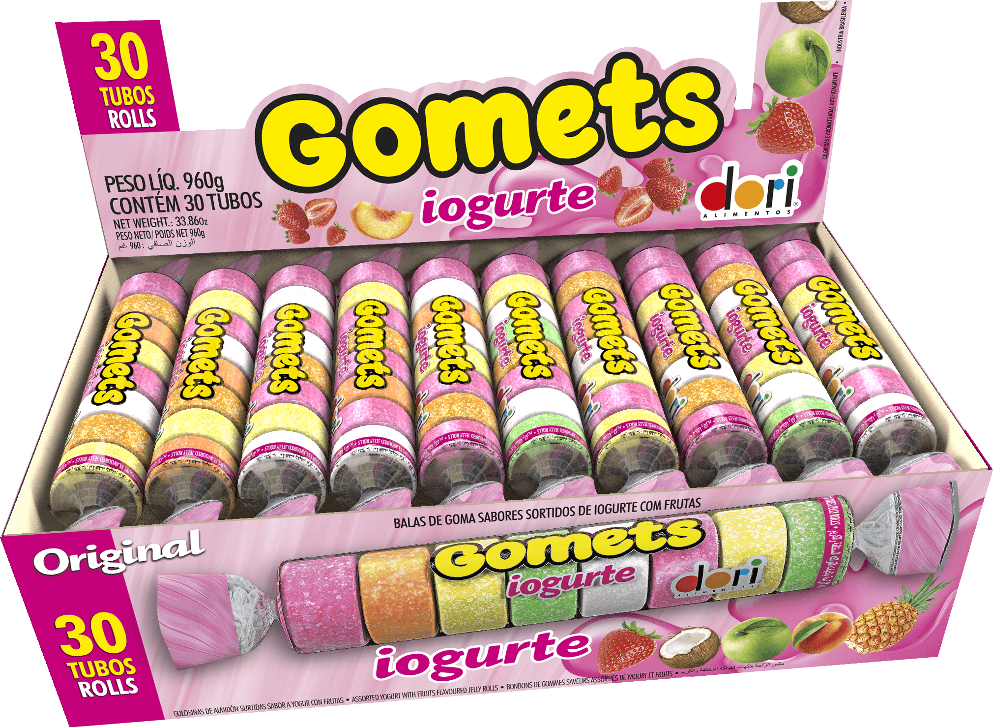 Goma Tubo Iogurte 32g 2 Goma Tubo Iogurte 32g - Imagem 2