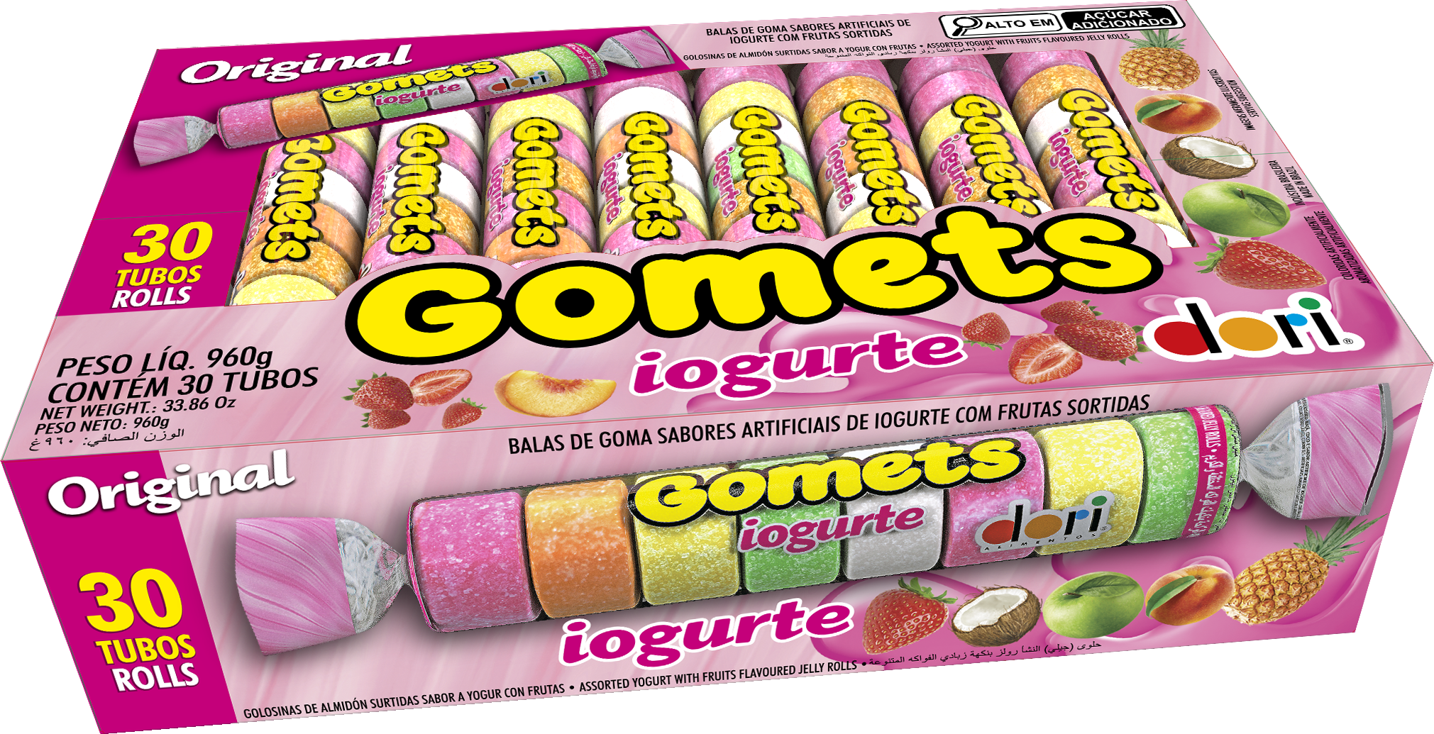 Goma Tubo Iogurte 32g 3 Goma Tubo Iogurte 32g - Imagem 3