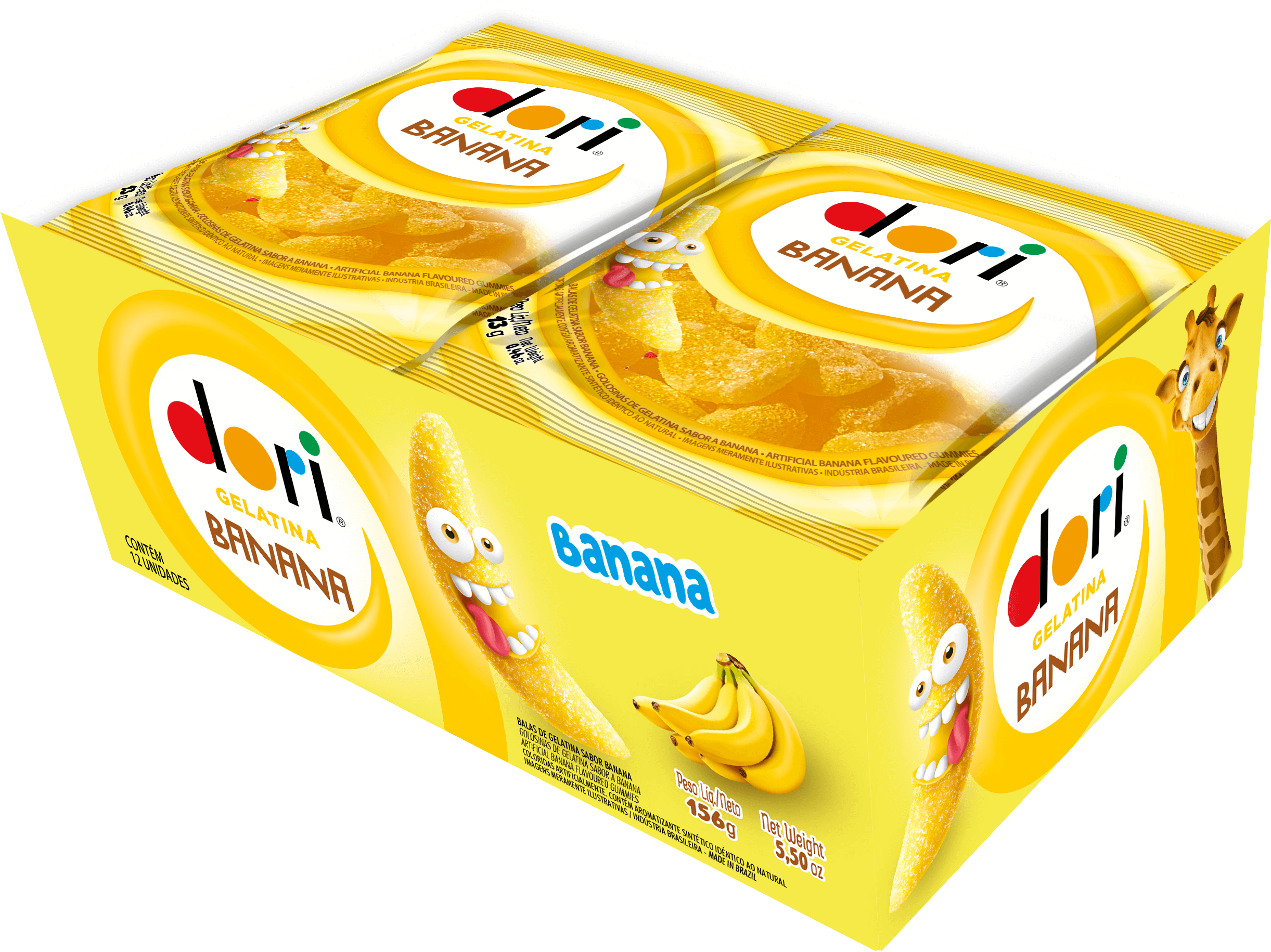 Dori Gelatina Banana 13g 2 Dori Gelatina Banana 13g - Imagem 2