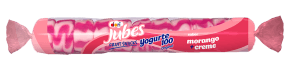 Jubes Fruit Snacks Yogurte 100 Morango com Creme 48g