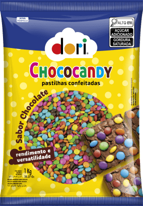Chococandy Pastilha Confeitada Colorida 1Kg