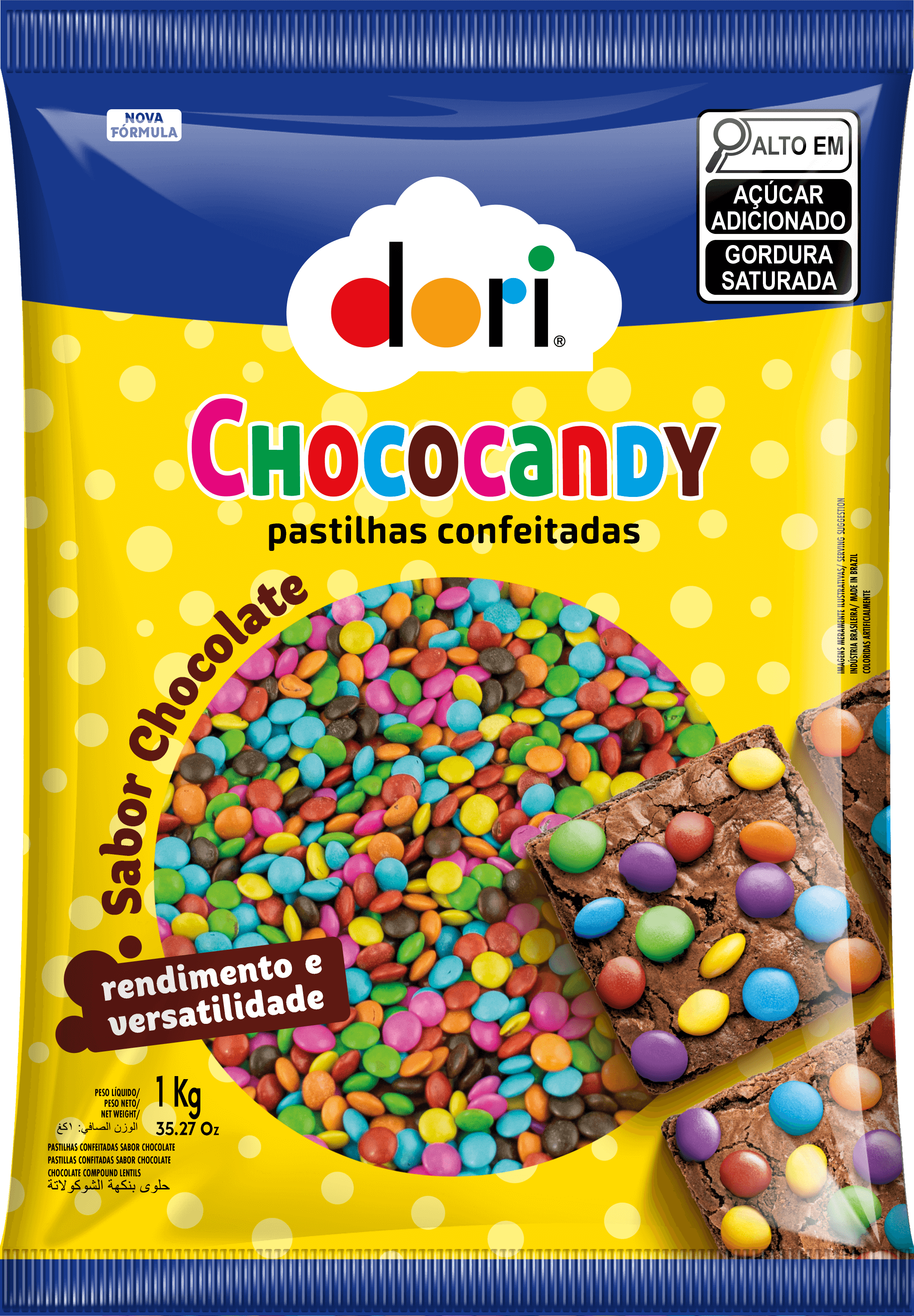 Chococandy Pastilha Confeitada Colorida 1Kg 1 Chococandy Pastilha Confeitada Colorida 1Kg