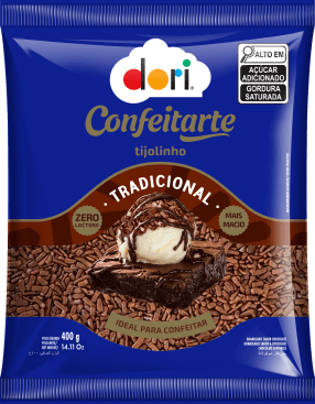 Dori Confeitarte Granulado Gourmet Tijolinho Tradicional 400g