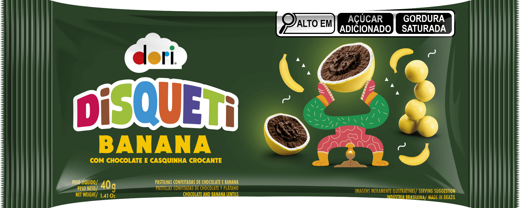 Disqueti Banana 40g 1 Disqueti Banana 40g